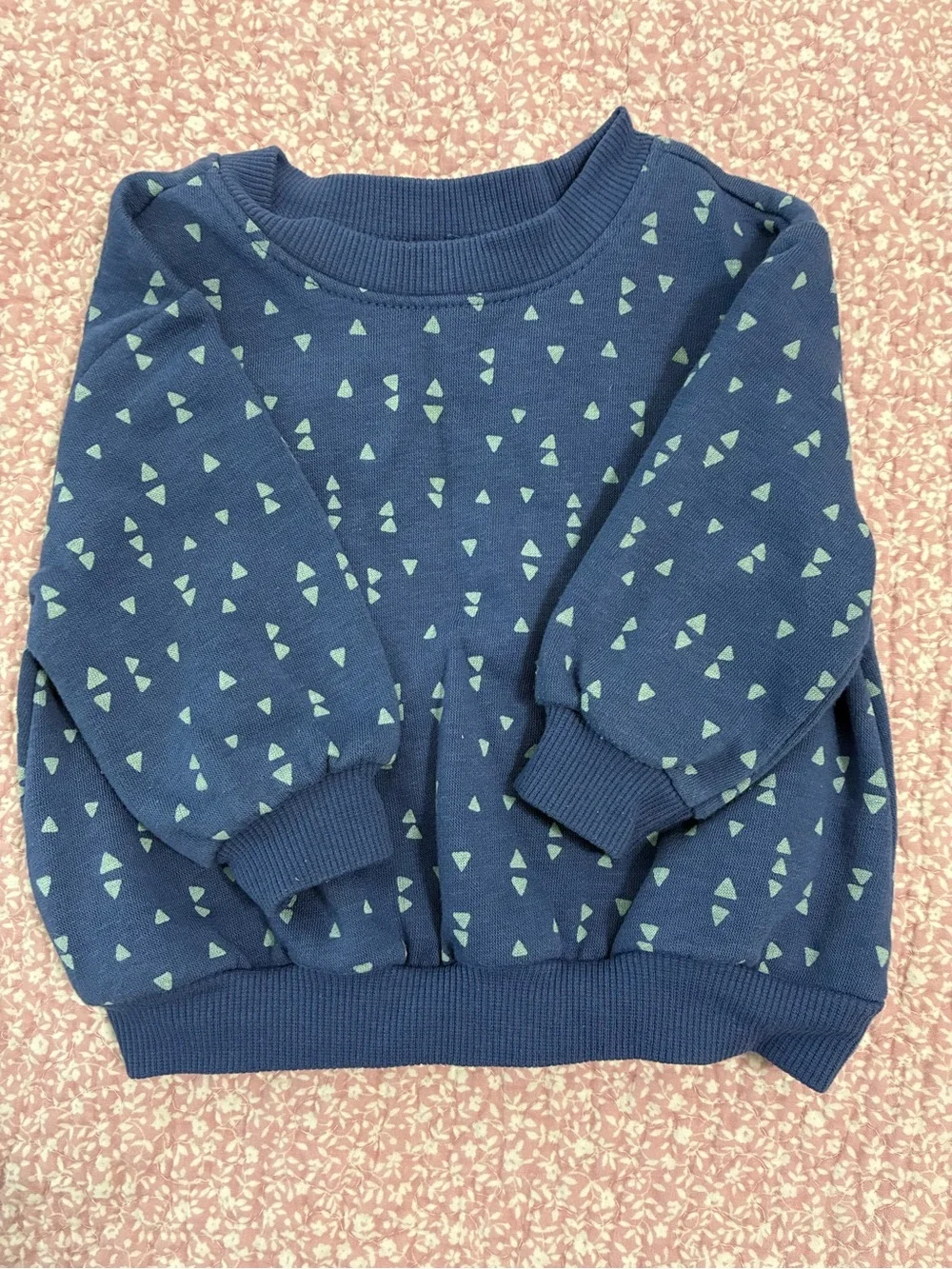 Old Navy Navy Blue Patterned One-Piece Footie